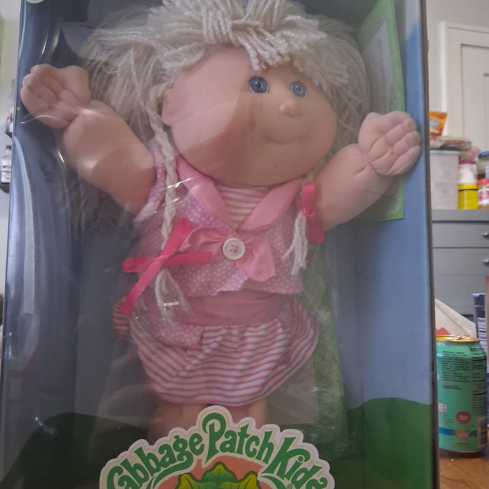 Cabbage Patch Kids Doll with Pink Striped Outfit